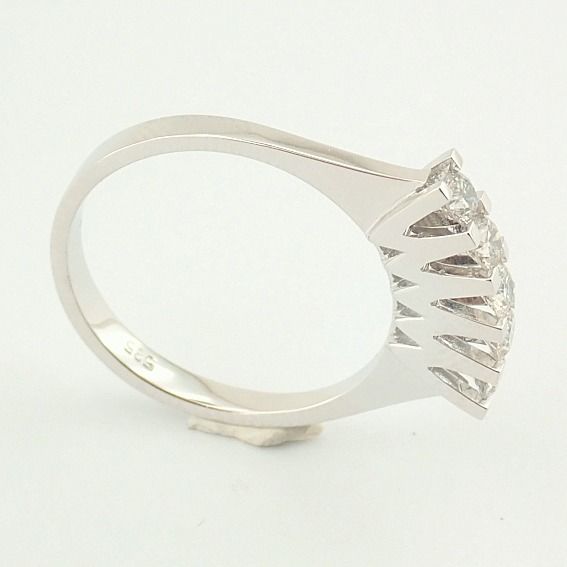 14 kt. White gold - Ring - 0.55 ct Diamond - Image 5 of 6