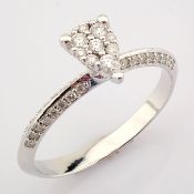 14K White Gold Diamond Ring