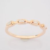 14 kt. Pink gold - Ring - 0.11 ct Diamond