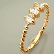 14 kt. Yellow gold - Necklace with pendant - 0.10 ct Diamond - Diamonds