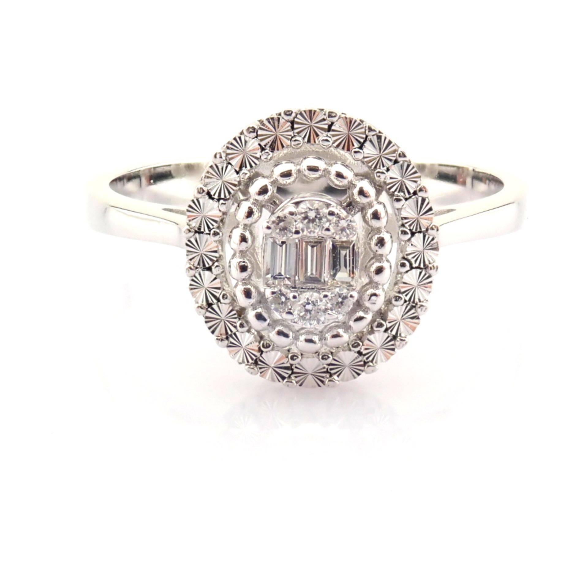 14K White Gold Diamond Ring - Image 4 of 7