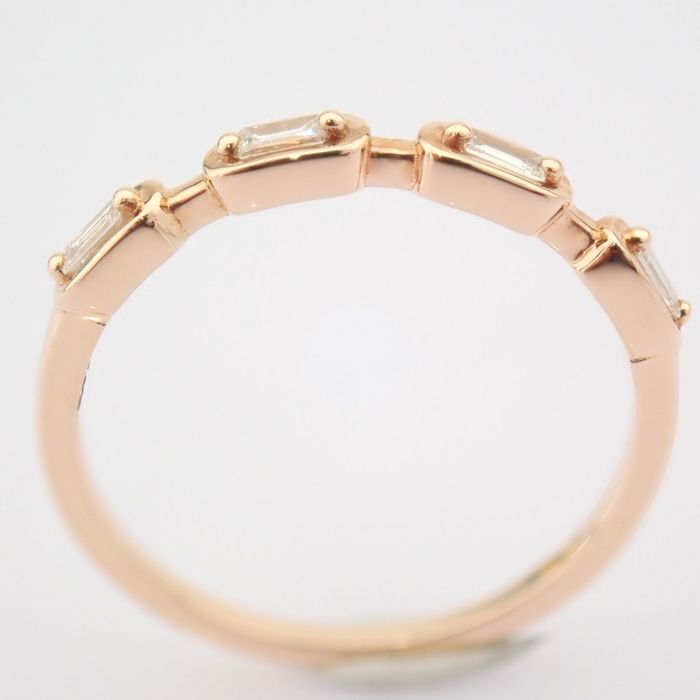 14 kt. Pink gold - Ring - 0.11 ct Diamond - Image 6 of 6