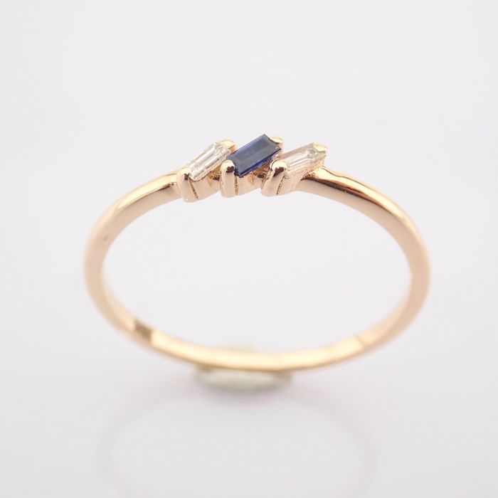 14 kt. Yellow gold - Ring - 0.05 ct Diamond