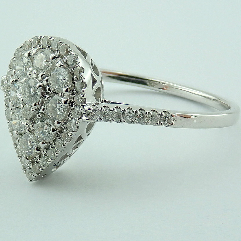 14 kt. White gold - Ring - 0.53 ct Diamond - Image 4 of 5