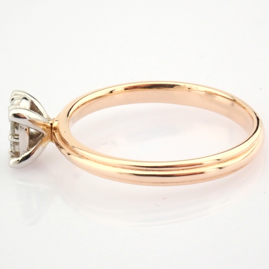 14K White and Rose Gold Diamond Ring - Image 7 of 7