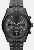 Michael Kors Mk8320 Men's Black Bracelet Chronograph Quartz Watch