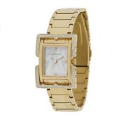 Bcbg Maxazria Women's Square Face Rose Gold Plated Strap Watch & Box - RRP £140