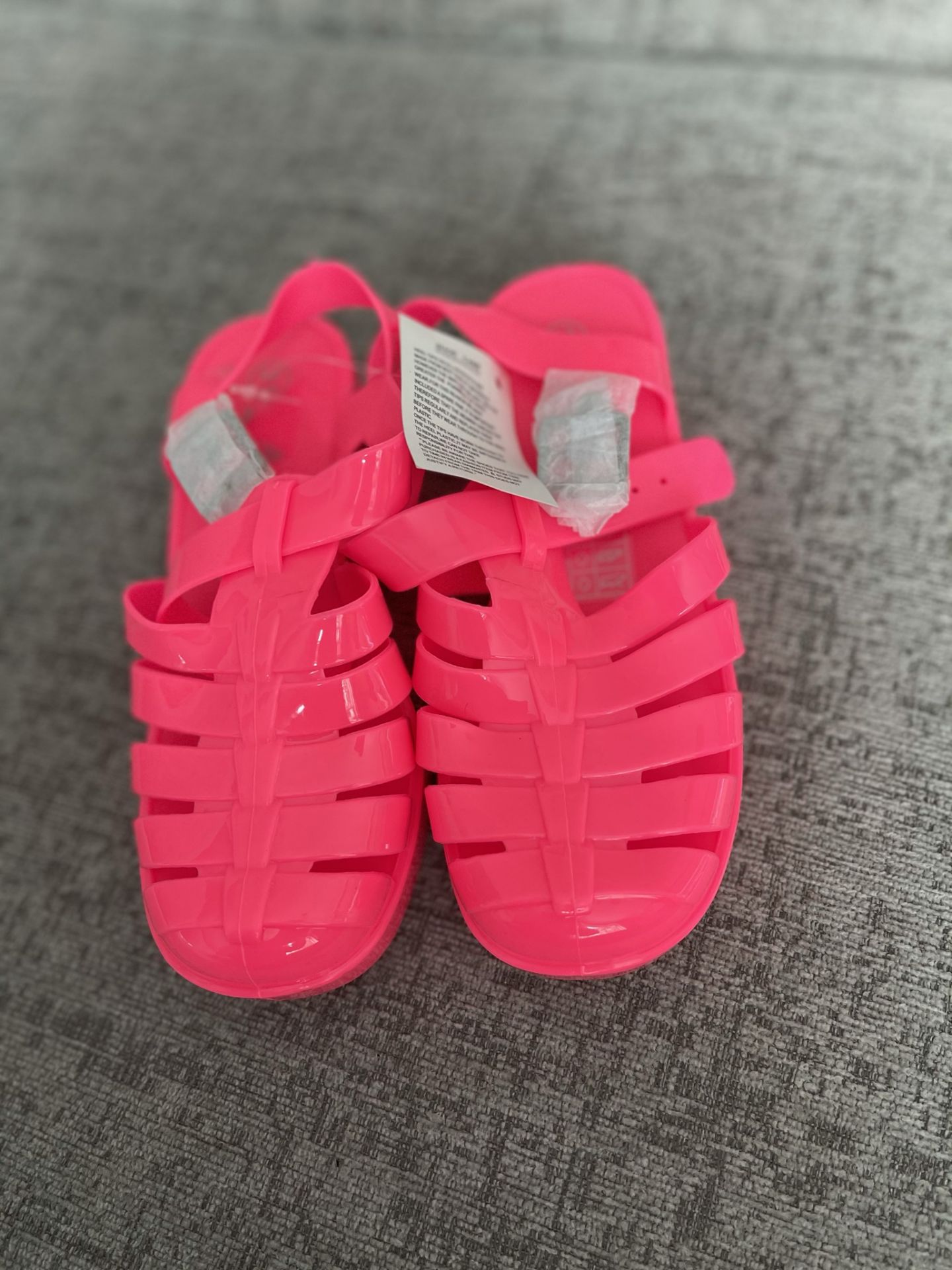 Girls Pink Jelly Shoes Size Euro 35