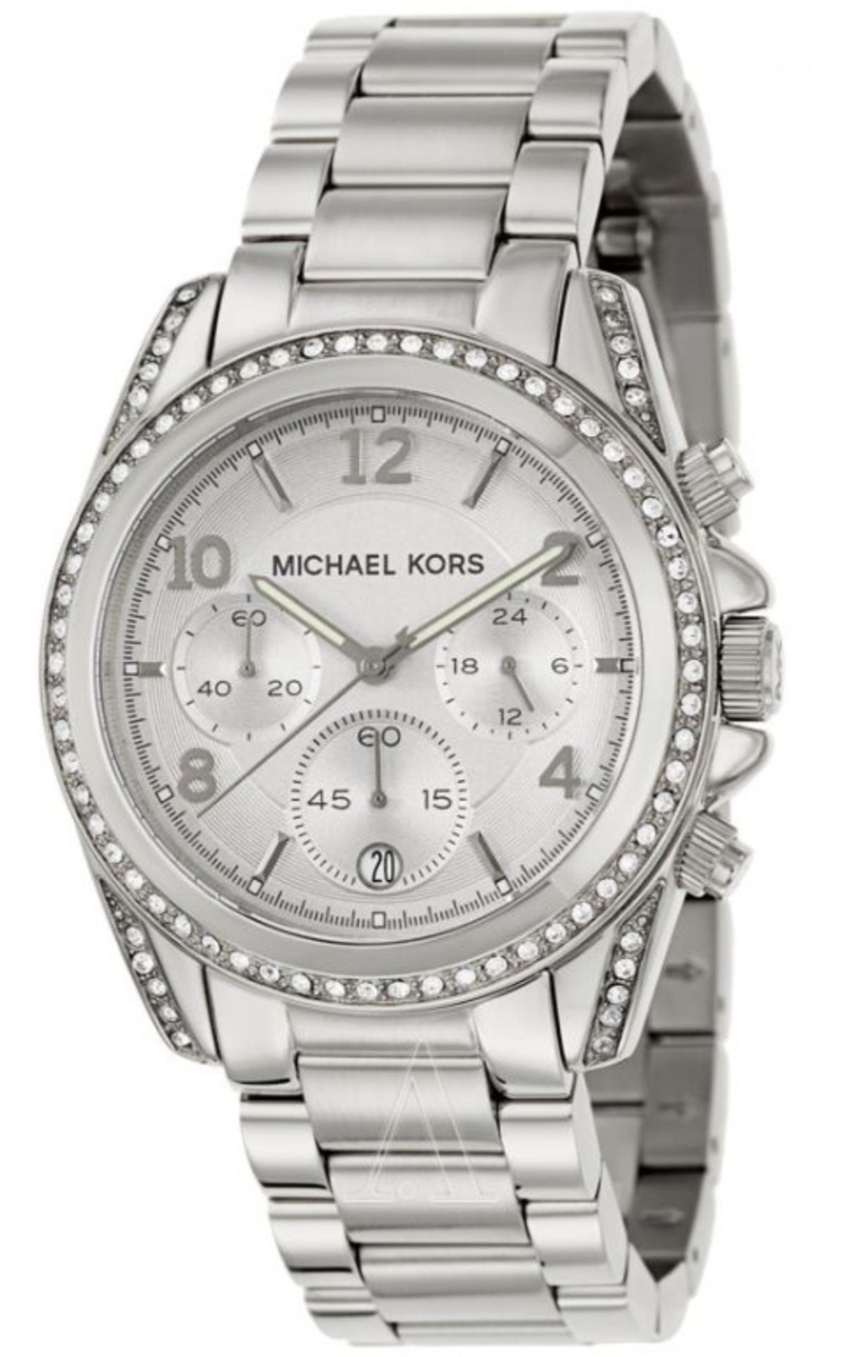 Michael Kors Mk5165 Women's Silver Bracelet Chronograph Quartz Watch - Image 5 of 11