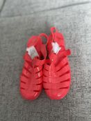 Children's Red Jelly Shoes Size 34