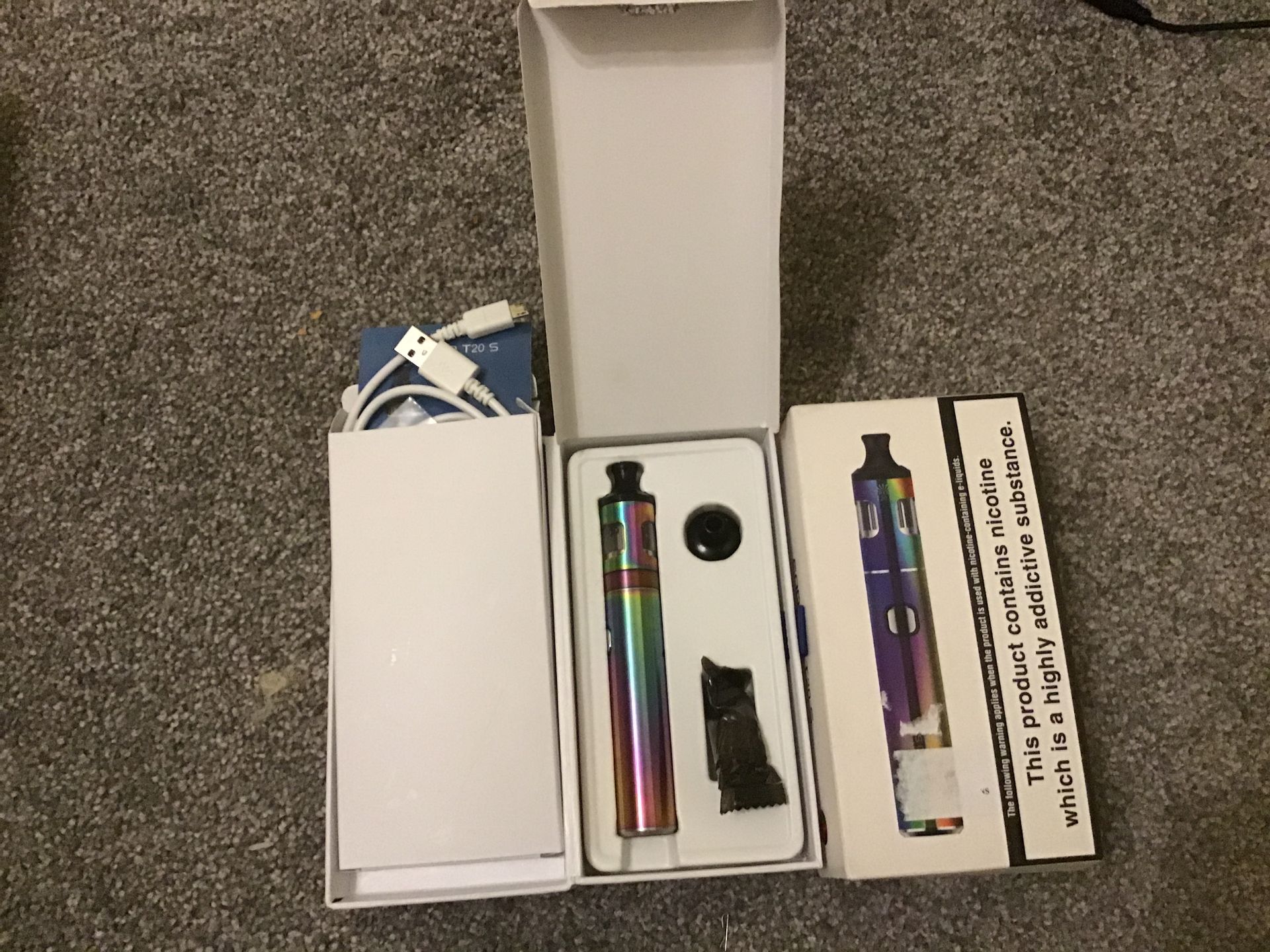 Boxed Full Vape Kit - Pen - Rainbow