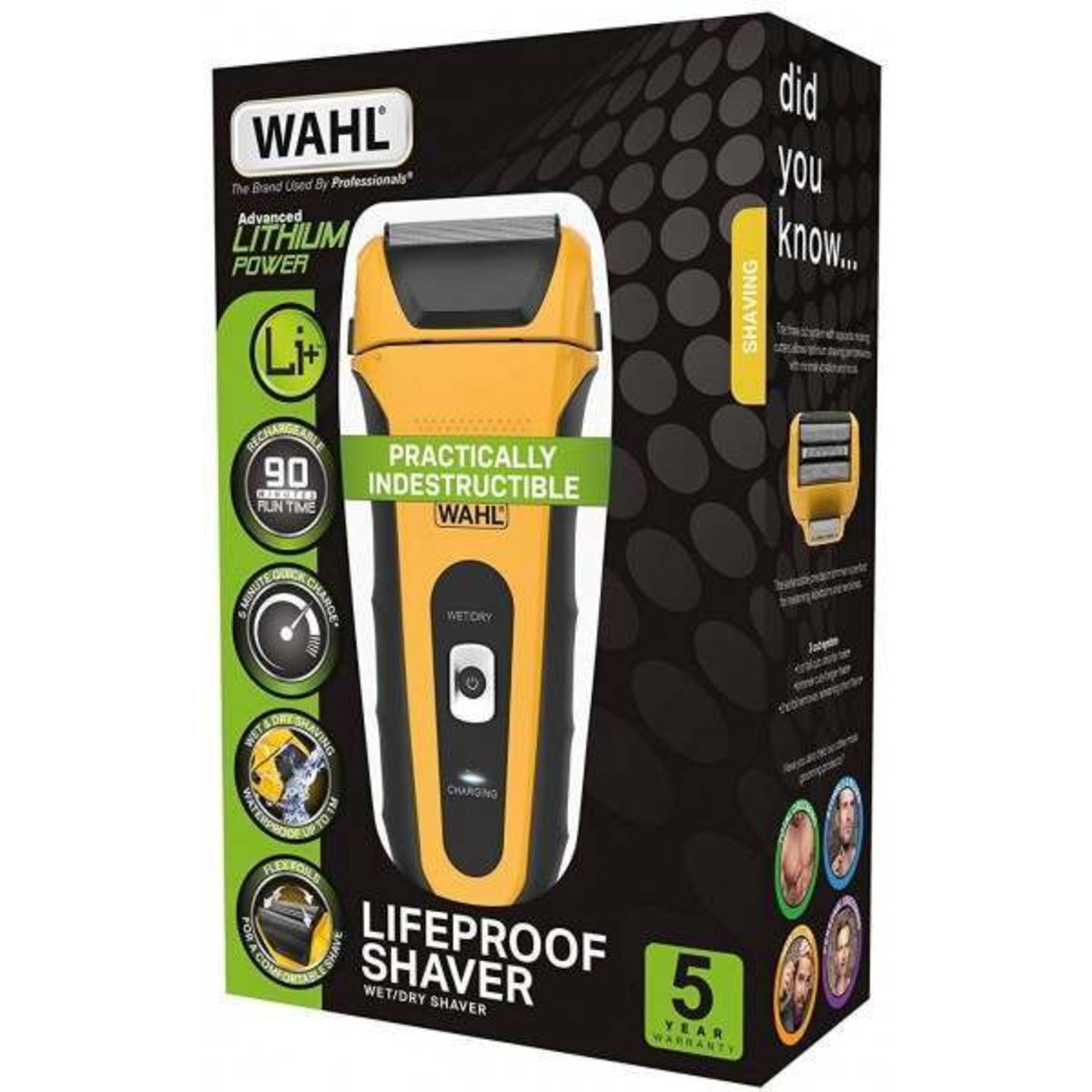 Wahl Lithium Power Lifeproof Shaver - Untested Customer Return - Image 2 of 4