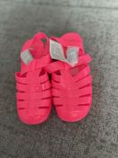 Girls Pink Jelly Shoes Size Euro 34