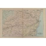 Antique Map The Environs of Aberdeen 1899 G. W Bacon & Co