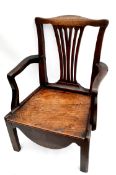 Antique Hardwood Childs Chair Ideal For Doll Collectors