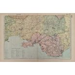 Antique Map South Wales G. 1899 W Bacon & Co