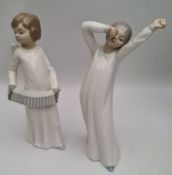 Vintage Pair of Lladro Figures 8 inches tall