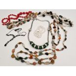 Vintage Parcel Costume Jewellery Includes Agate