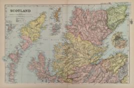 Antique Map North Scotland 1899 G. W Bacon & Co
