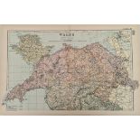 Antique Map North Wales G. 1899 W Bacon & Co