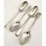 Antique 4 x Sterling Silver Table Spoons Includes Elkington & Co.