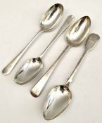 Antique 4 x Sterling Silver Table Spoons Includes Elkington & Co.