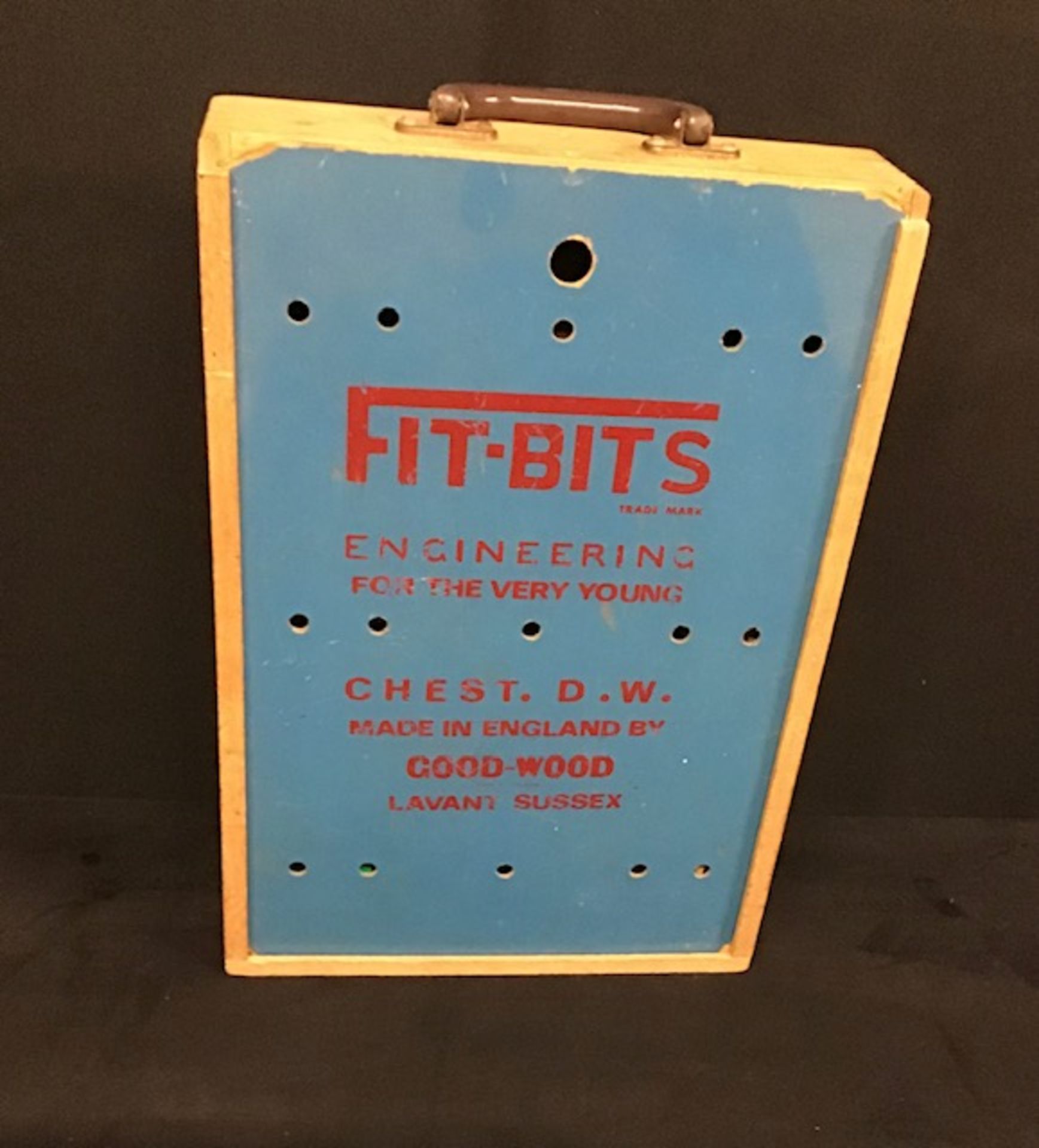 Vintage Toy Fit-Bits Childs Construction Set Boxed. - Image 2 of 2