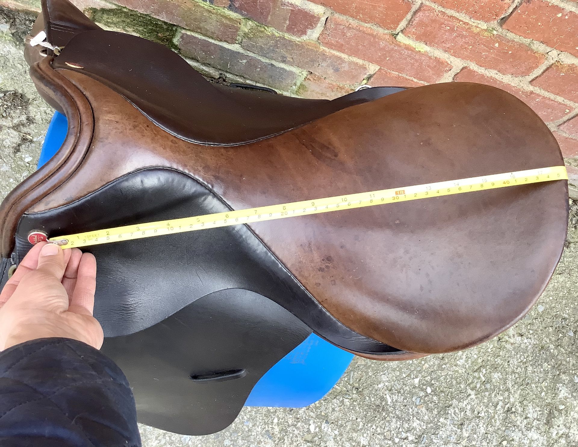 18" Medium Kings Saddlery GP Saddle - Brown - Image 2 of 8