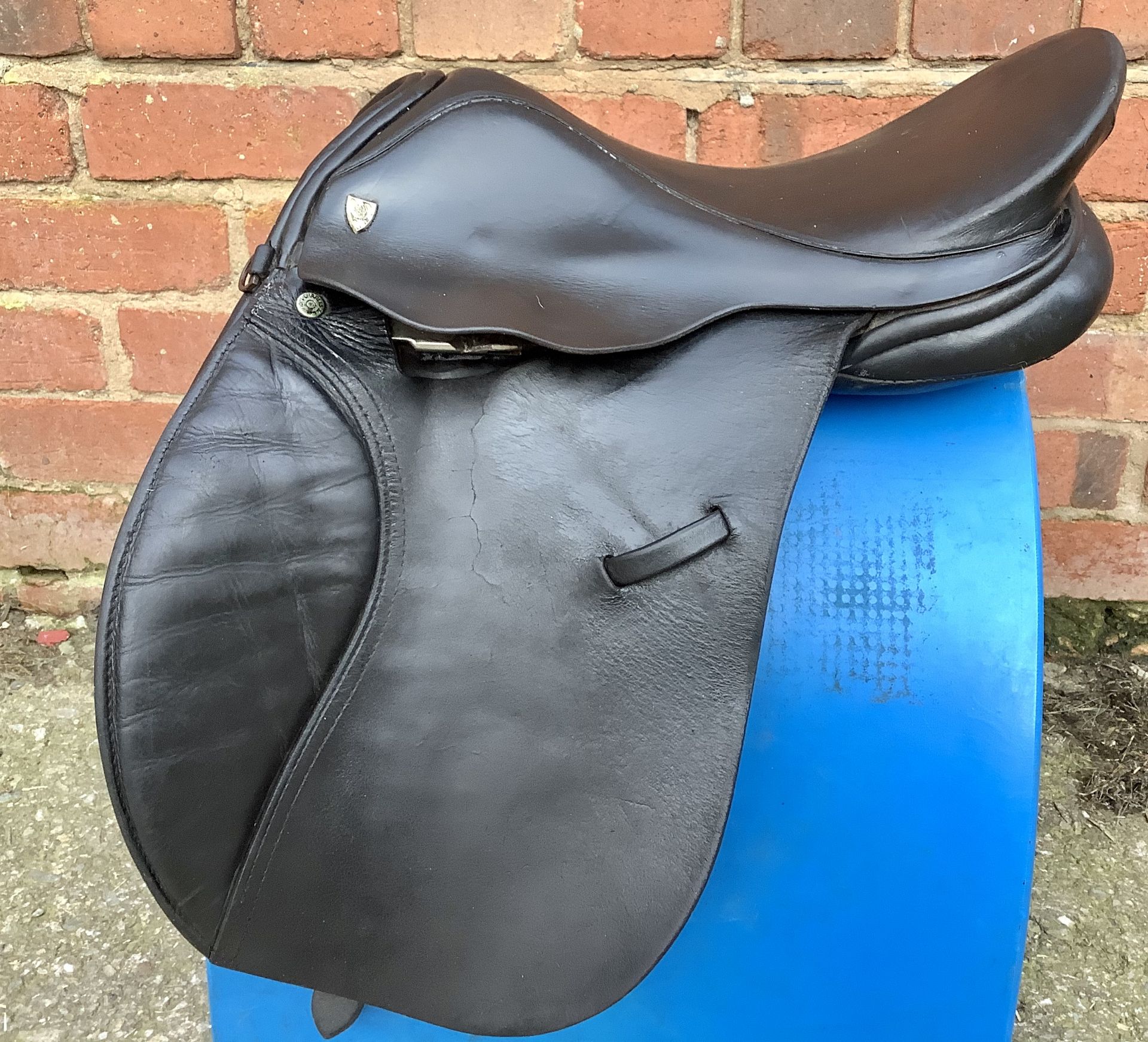 15" Wide Charles Mountfort Pony GP Saddle - Black