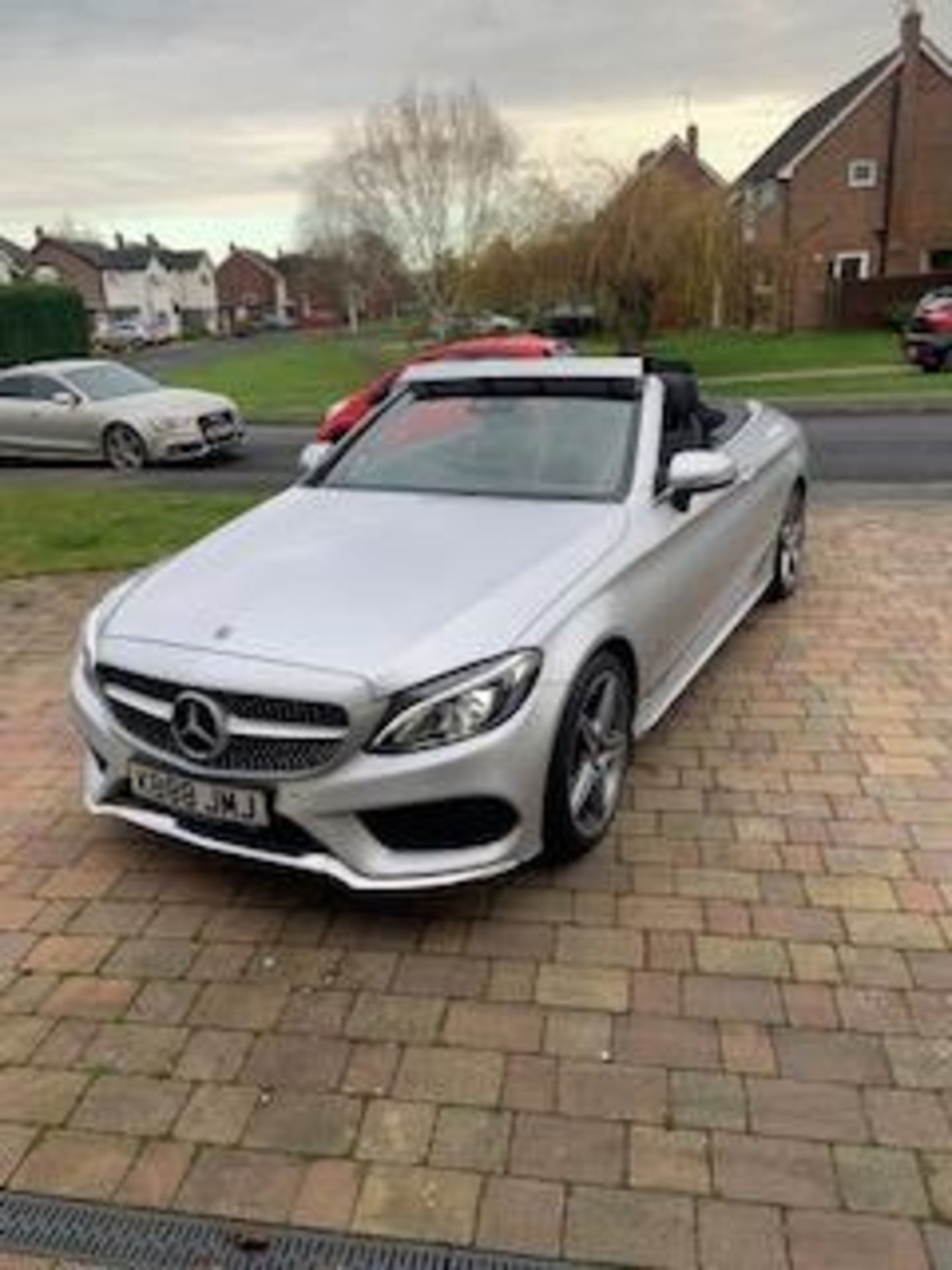 Mercedes C250d AMG S-line premium convertible diesel silver