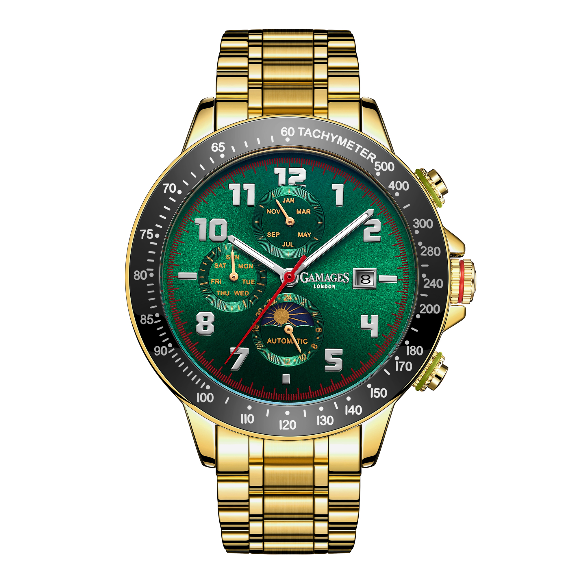 Ltd Edition Hand Assembled Gamages Alpha Automatic Green – 5 Year Warranty & Free Delivery