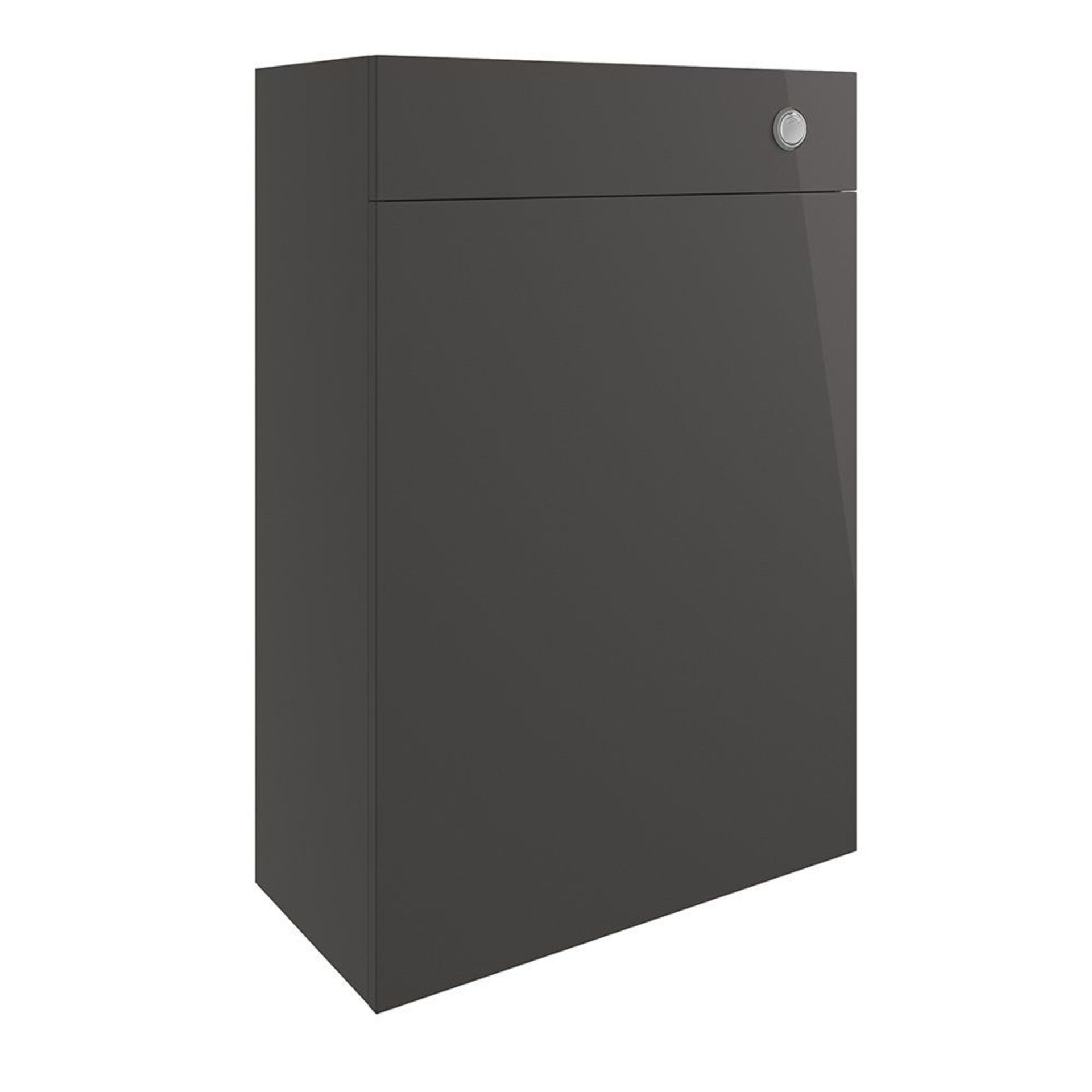 New (P31) Valesso 600mm Full Depth Wc Unit - Onyx Grey Gloss. Rrp £249.99. Pre-Assembled Dura... - Image 2 of 3