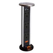 New (P121) Pop-Up Socket With Bs Socket And Usb Charger Port Voltage: 220-240V Construction: A...