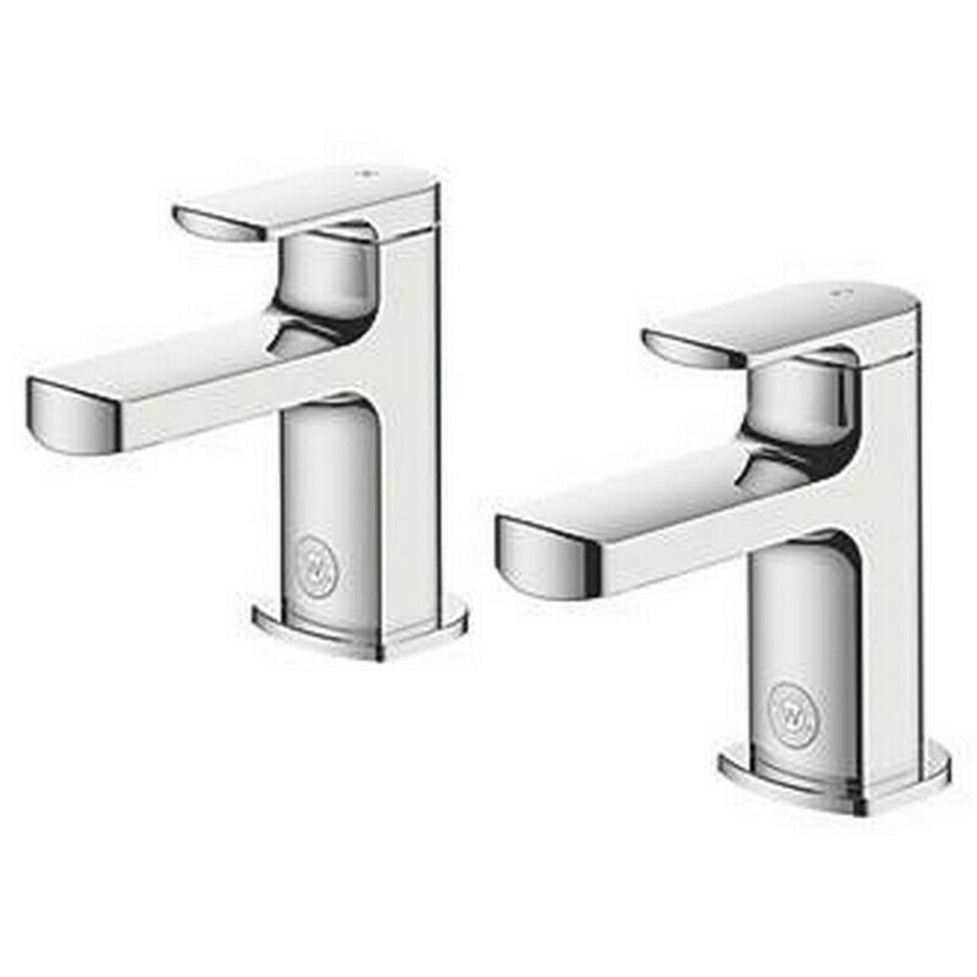 New (P156) Watersmith Heritage Clyde Bath Taps Pair ¼ Turn Operation Suitable For High & Low ...