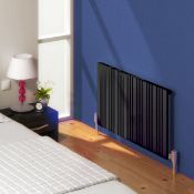 New (R22) 1248x550mm Reina Bonera Anthracite Horizontal Designer Radiator. RRP £240.99. Suita...