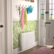 New (R61) 600x812mm White Double Panel Horizontal Colosseum Traditional Radiator.RRP £441.99.M...