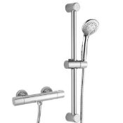 NEW (Q142) Primo Cool Touch Shower Kit. Modern shower kit with cool touch mixer valve, riser r...