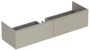 New (S144) Keramag xeno 2 Washbasin Module 807761 1595 x 350 x 475mm, Matt Gray. RRP £2,049....