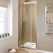 NEW (N121) 760mm 6mm - Elements Pivot 760mm Shower Door 6mm Safety Glass Fully waterproof teste...