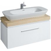 New (S103) Keramag Silk 1000mm 816012. Hanging Cabinets And Shelves Under The Washbasin, 100 Cm...