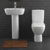 New Twyford Moda Close Coupled Wc RRP £636.99.The Moda Close Coupled Toilet Is A Stylish And e...