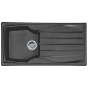 New (S172) Astracast Sierra Teflite Sink Black 1 Bowl Reversible 980 x 500mm. Manufactured From...