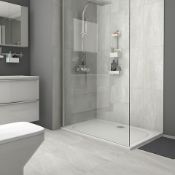New 10.8M2 Killington Light Grey Matt Marble Effect Ceramic Floor Tile. Room Use: Any Room, E ...