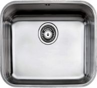 New (T162) Franke 10125123 Be 450/400 Cn Kitchen Sink With A Single Bowl From Teka, Grey. Exter...