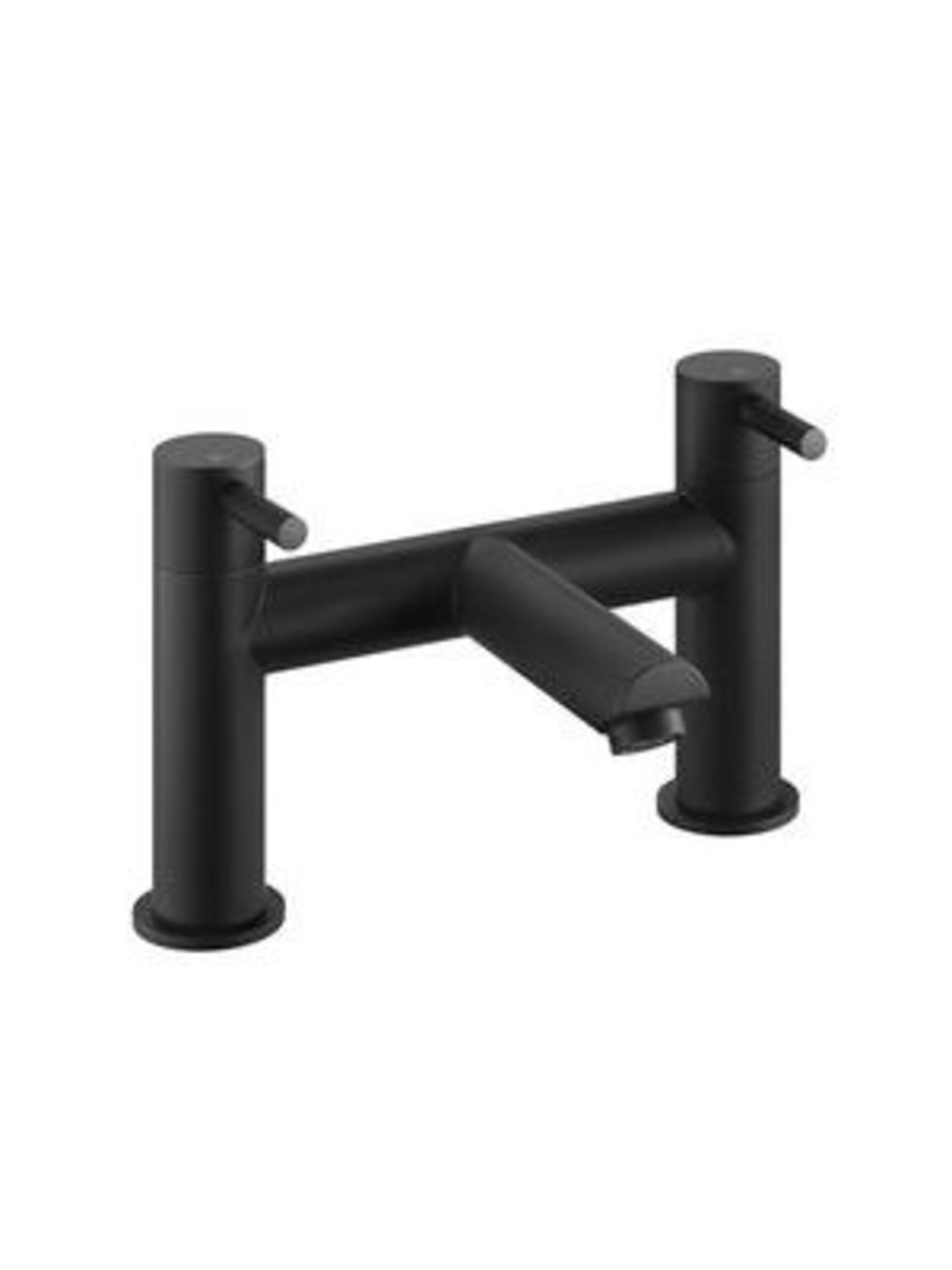 New & Boxed Iker Matte Black Bath Filler. TB3022.Contemporary Urban Matte Black Finish 1/4 Tur...