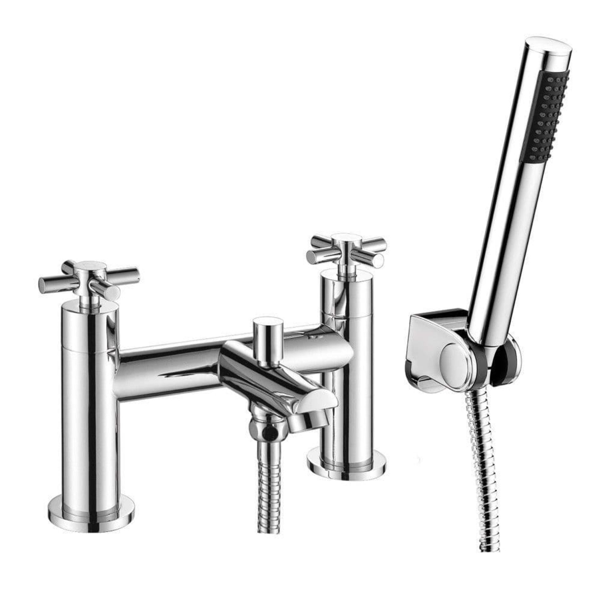 New (T91) Acel Chrome Bath Shower Mixer & Shower Kit. RRP £304.99. Classic Styling With A Cont...