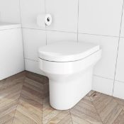 New (O215) Orchard Wharfe Back To Wall Toilet With Soft Close Toilet Seat. Easy To Clean Glazed...