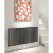 New (G101) Designer Radiator 600 x 1180mm Anthracite. High Performance Radiator With Simple, C...