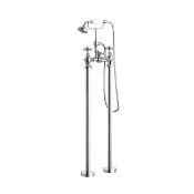 New (T5) Freestanding Traditional Cambridge Stand Pipe Bath Shower Taps. Freestanding Feature...