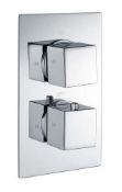 NEW & BOXED 600x600mm Gloss White Double Flat Panel Horizontal Radiator - Premium. RRP £564.9...